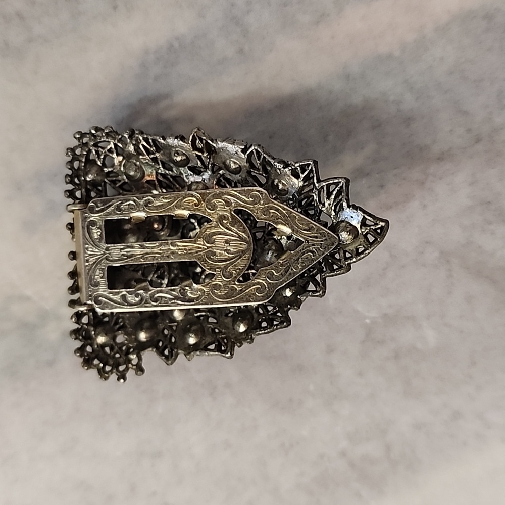 MultiColor Rhinestone Dress clip - Picture 3 of 3